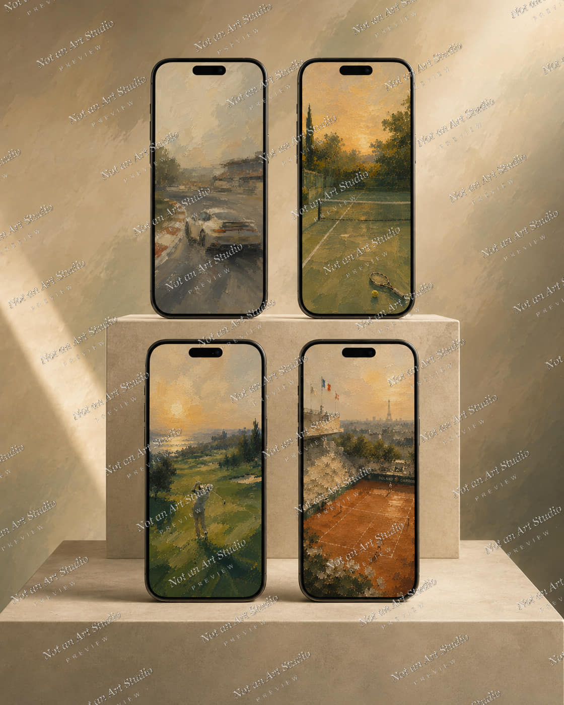 Motion — the 4 wallpapers in the pack
